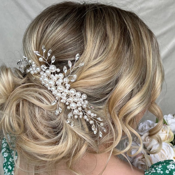 Bridal hair accessories, wedding hair clip, bridal hair comb, bridesmaid gift, Hair slide, hair pin, Hair clip, hair vine, bride hair piece