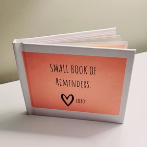 Build your own Book for your Daughter | A Small Book of Reminders With Love XOXO | A Customized Gift for a Special Young Lady Canva Template