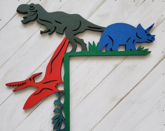 Moldura de puerta con forma de dinosaurio para esquinas