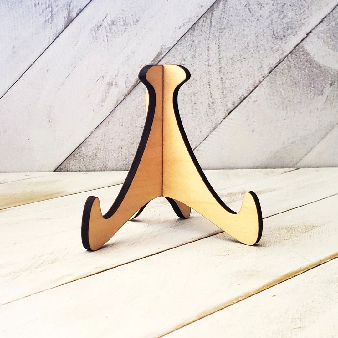 Small Maple Display Stand, Small Art Display Stand, Tea Saucer Plate ...