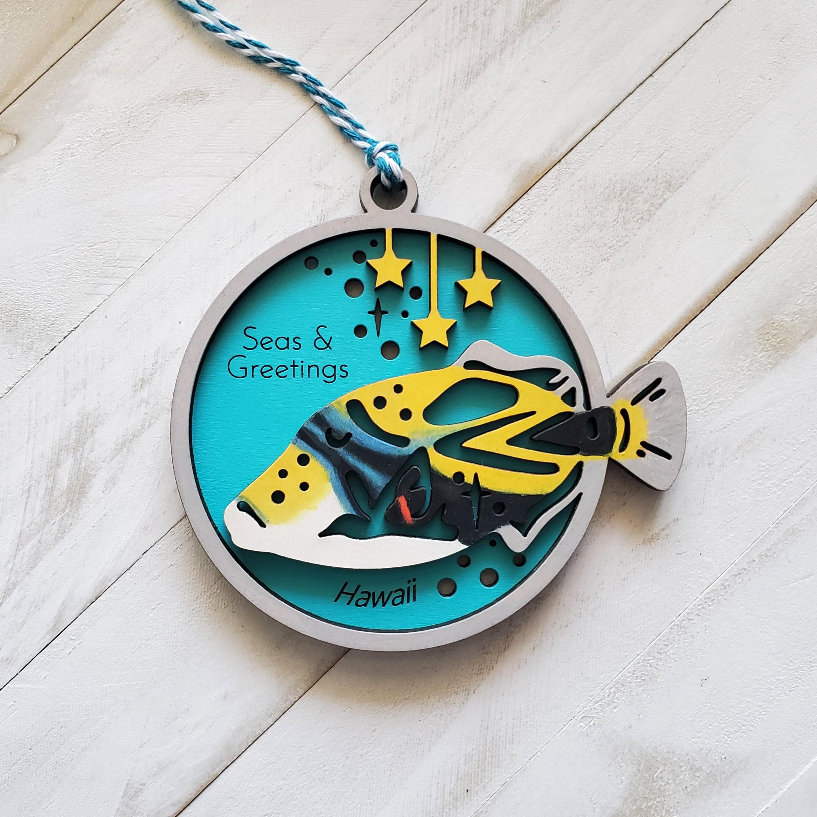 リーフトリガーフィッシュハワイオーナメント、フムフムヌクヌクアプ