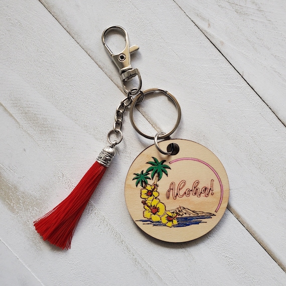 Remuuly 36 Llaveros Hawaianos Para Fiestas De Playa De Verano, Llavero Hawaiano Para Fiesta En La Piscina, Llavero De Hawai, Dijes De Playa De Luau, Colgante Tropical, Llavero De Verano Para