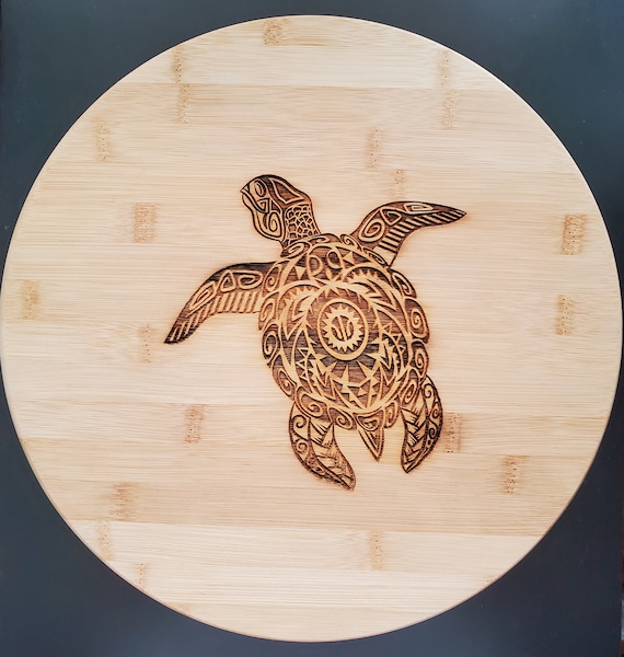 Tribal Schildkrte Lazy Susan, Schildkrte Kche Dekor, Schildkrte Bambus  Lazy Susan, Hochzeit, Hauseinweihung Geschenk, Geschenk fr sie - Etsy.de