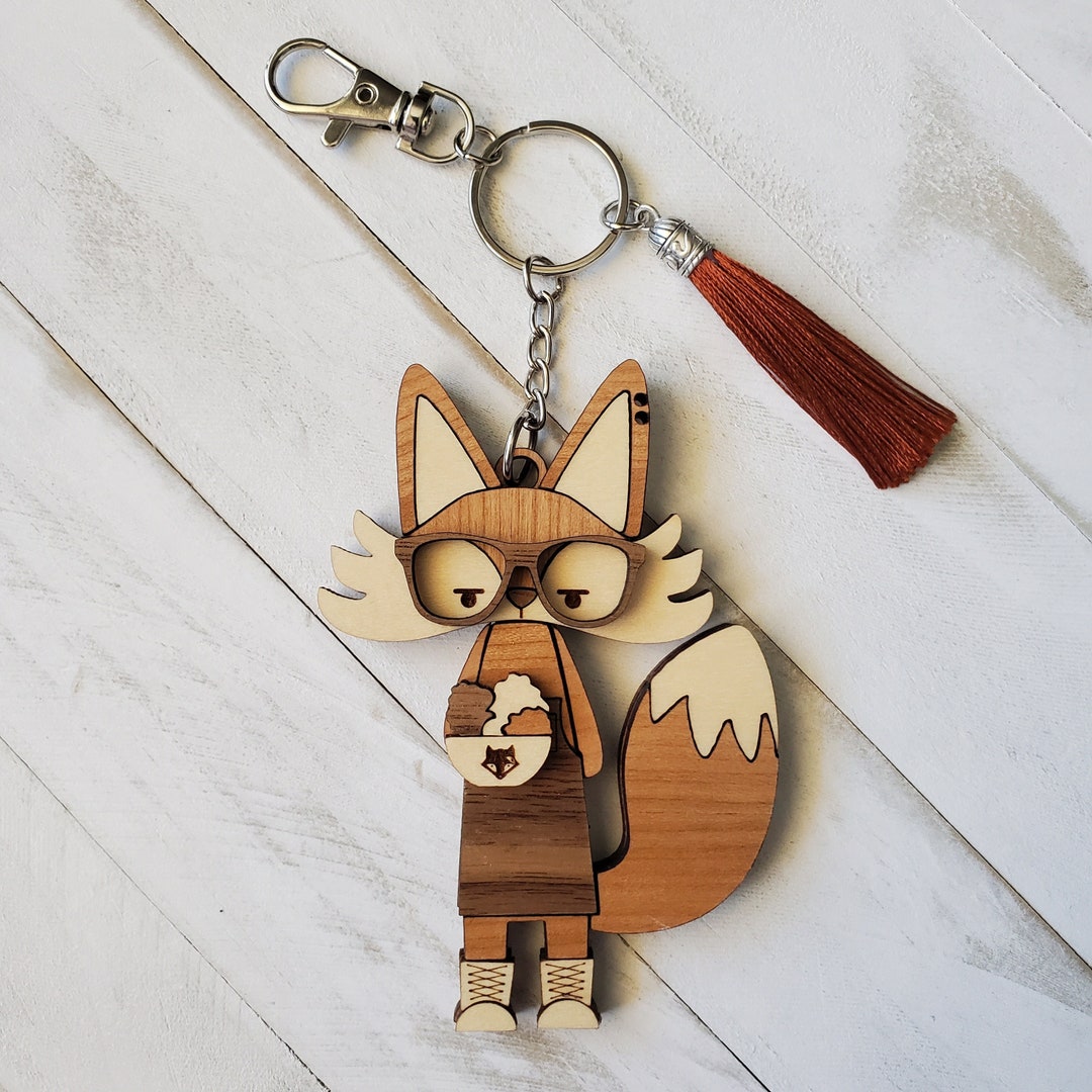 Fox Keychain - Etsy