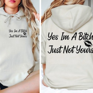 Ja, ich bin eine Bitch, einfach nicht Deins SVG - png - dxf - pdf - Cricut Cut Datei - SVG-Dateien - Bitch svg - Lustig svg - Tshirt svg - Digital Download