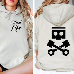 Shed Life SVG - Piston skull svg - png - dxf - pdf - Skull crossbones SVG Files - Mechanic svg - Digital Downloads - engine svg - Garage -