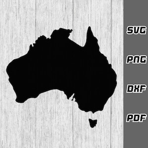 Australien SVG - png - dxf - pdf - Cricut Cut Datei - Silhouette svg - Aussie svg - Landkarte svg - Tshirt svg - SVG-Dateien - digitale Downloads