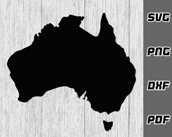 Australia SVG - png - dxf - pdf - Cricut Cut File - Silhouette svg - Aussie svg - Map svg - Tshirt svg - SVG Files - Digital Downloads