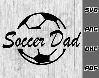 Fußball Papa SVG - png - dxf - pdf - Cricut Cut Datei - SVG-Dateien - Fußballmannschaft svg - Fußball-Shirt svg - Sport svg - Fußball-Fan