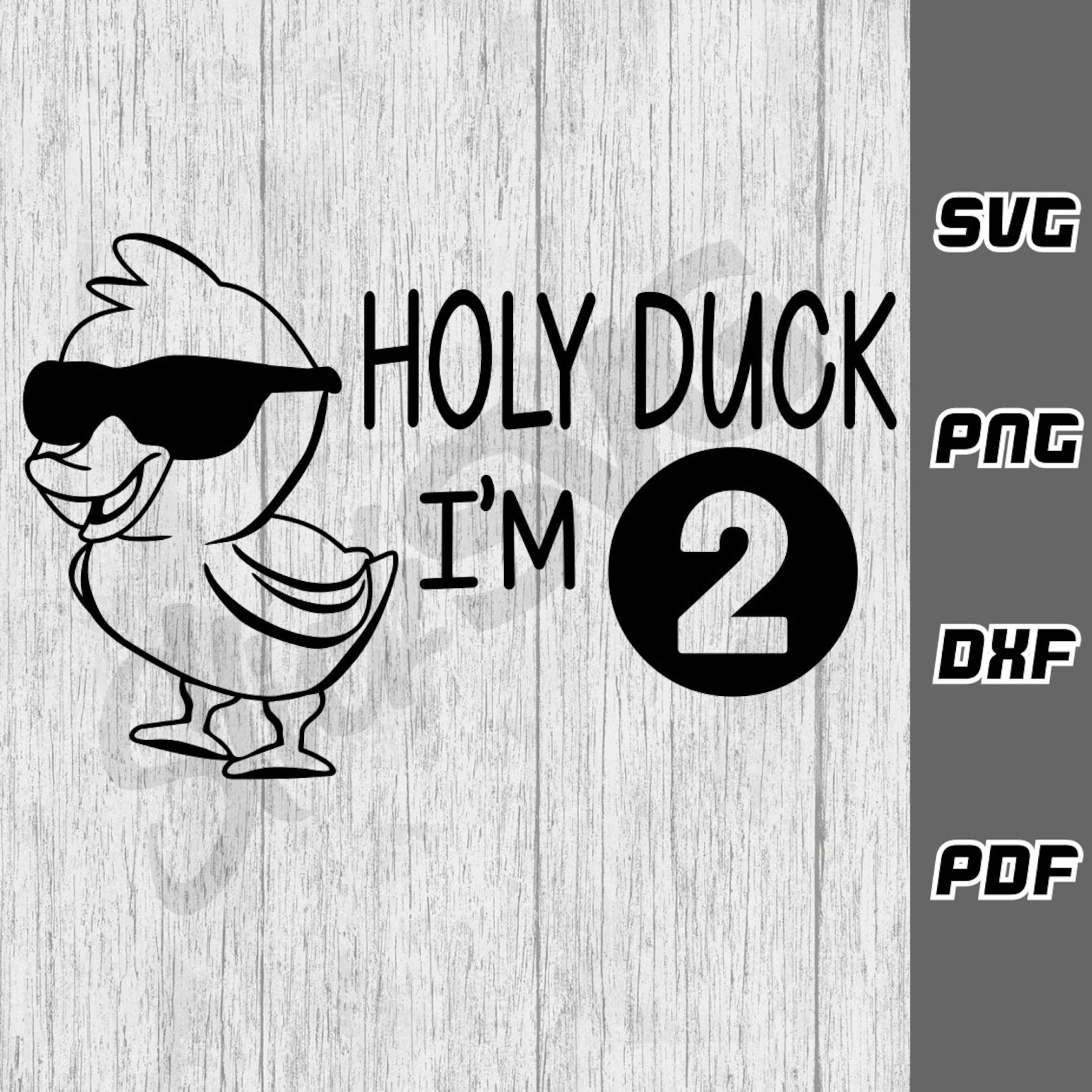 Heilige Ente ich bin zwei SVG - png - dxf - pdf - Cricut Schnitt Datei ...