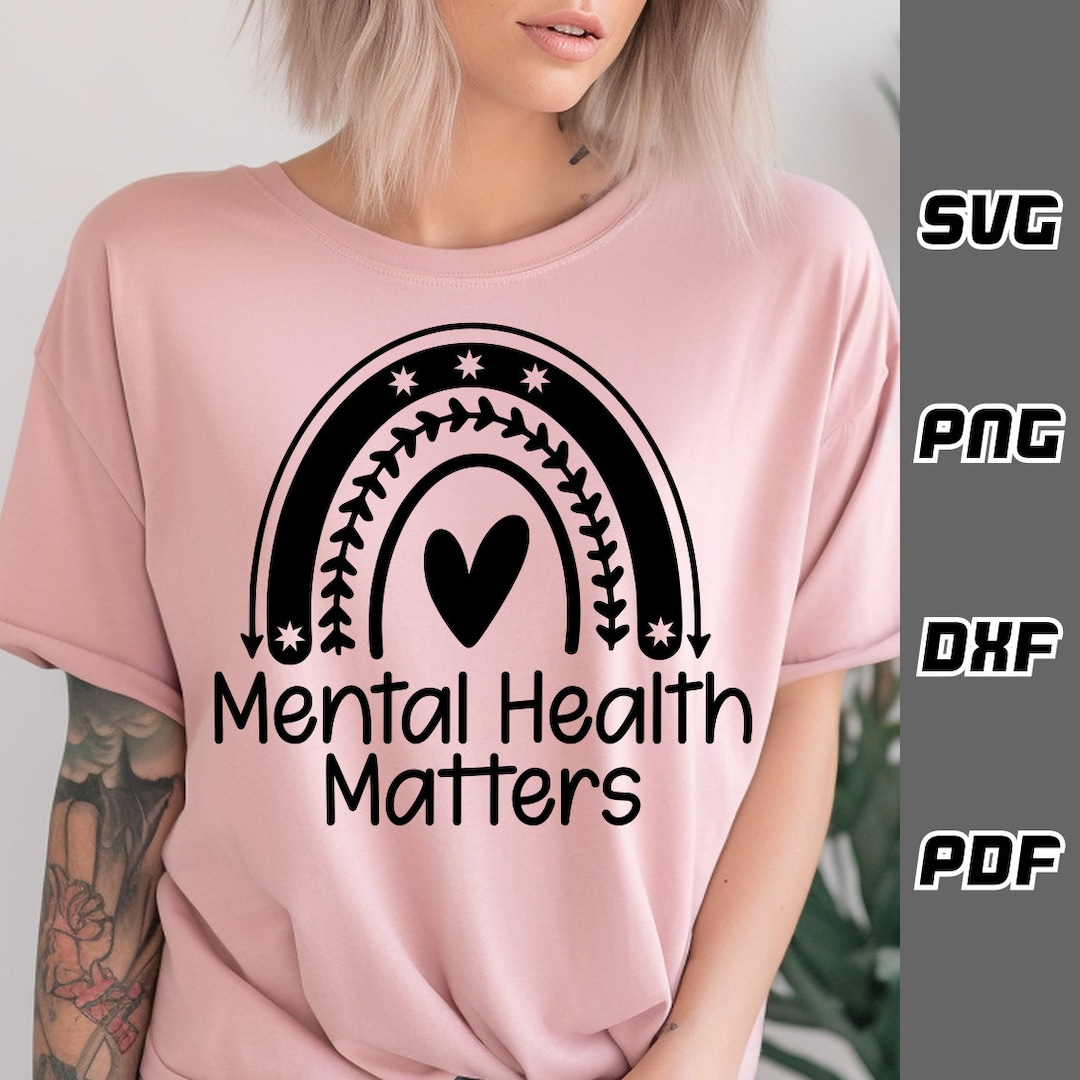 Mental Health Matters SVG - Png - Dxf - Pdf - Cricut Cut File - SVG ...