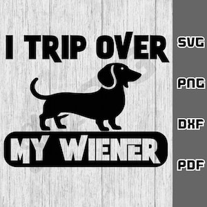 Dackel SVG - png - dxf - pdf - Cricut Datei - Digital Download - Ich stolpere über meine Dackel svg - Dackel svg - Dad svg