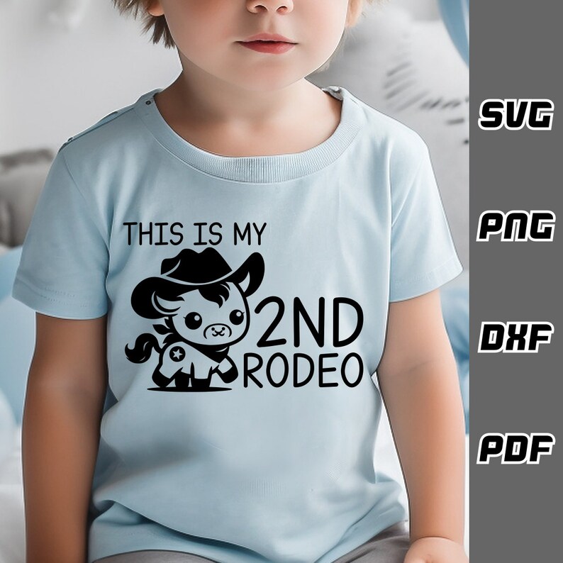 My Second Rodeo Sticker This is My Second Rodeo SVG - Png - Dxf - Pdf - Cricut Cut File - Baby ...