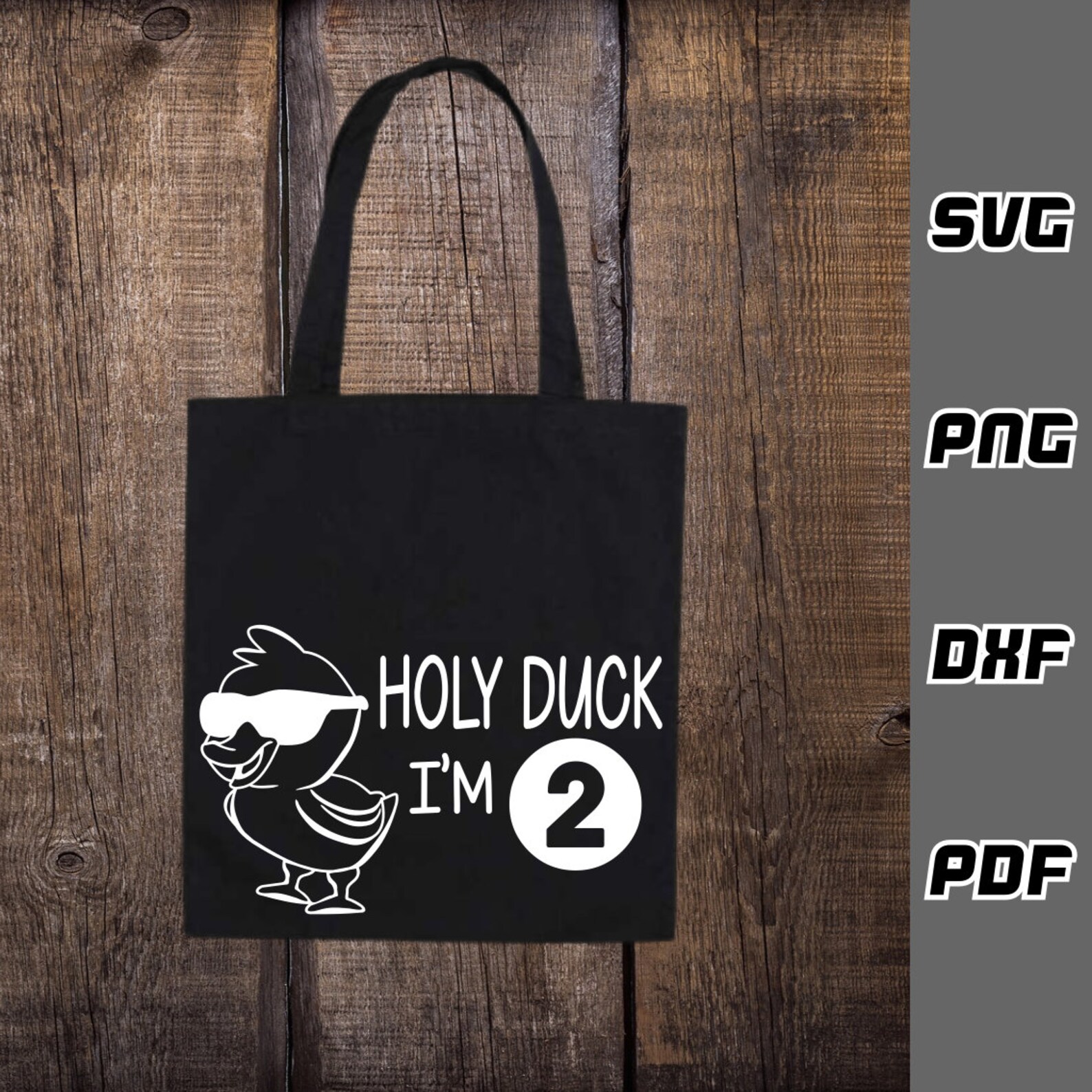 Heilige Ente ich bin zwei SVG - png - dxf - pdf - Cricut Schnitt Datei ...