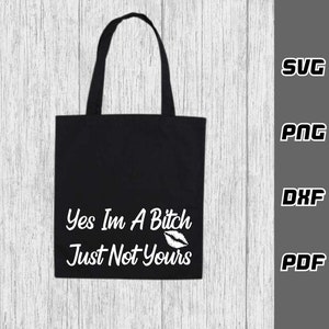 T-shirt Donna Yes Im A Bitch Not Yours Divertente Flirt Regalo - Foto 5