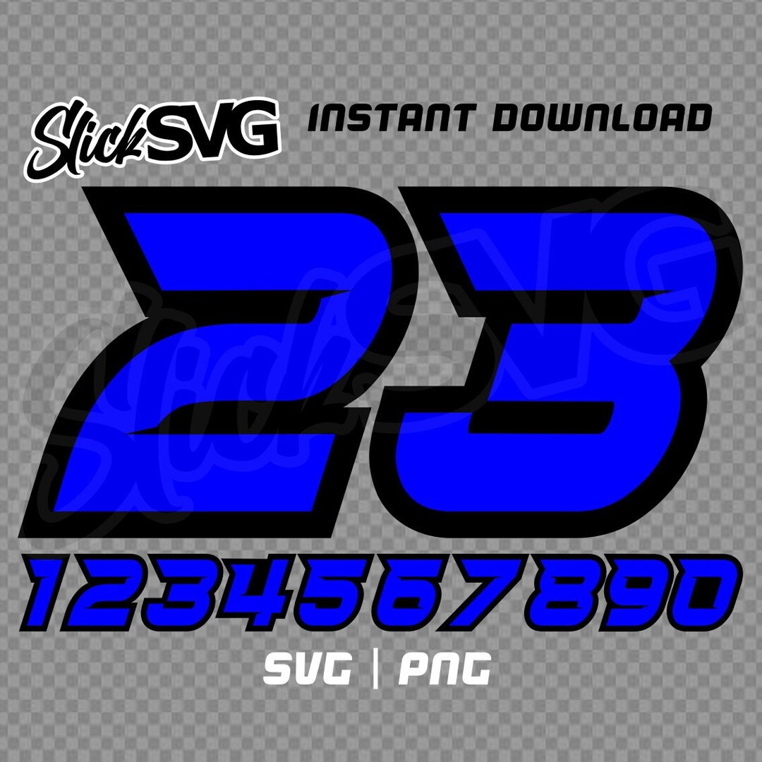 Race Numbers for MX Dirtbike Race Car Go Kart BMX Boat Bundle | Svg Cut ...