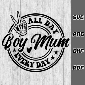 Niño mamá todo el día todos los días SVG - png - dxf - pdf - Archivo de corte Cricut - Archivos SVG - niño mamá svg - mamá vida svg - mamá de niños svg - hijos svg