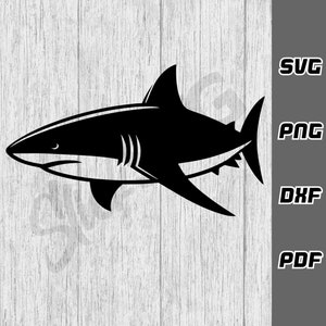 Shark svg - png - dxf - pdf - Cricut Cut File - Cut File - animal svg - Shark Silhouette svg - svg Files - digital download - fish svg