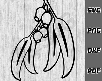 Gumnut Leaves SVG - png - dxf - pdf - Cricut Cut File - Cut File - SVG Files - Digital Download - Australia svg - Gum Nut svg - Tshirt svg
