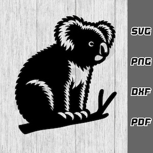 Koala Bär svg - png - dxf - pdf - Cricut Cut File - Cut File - Tier svg - Australien svg - Aussie svg - svg Dateien - svg downloads - Koalabär