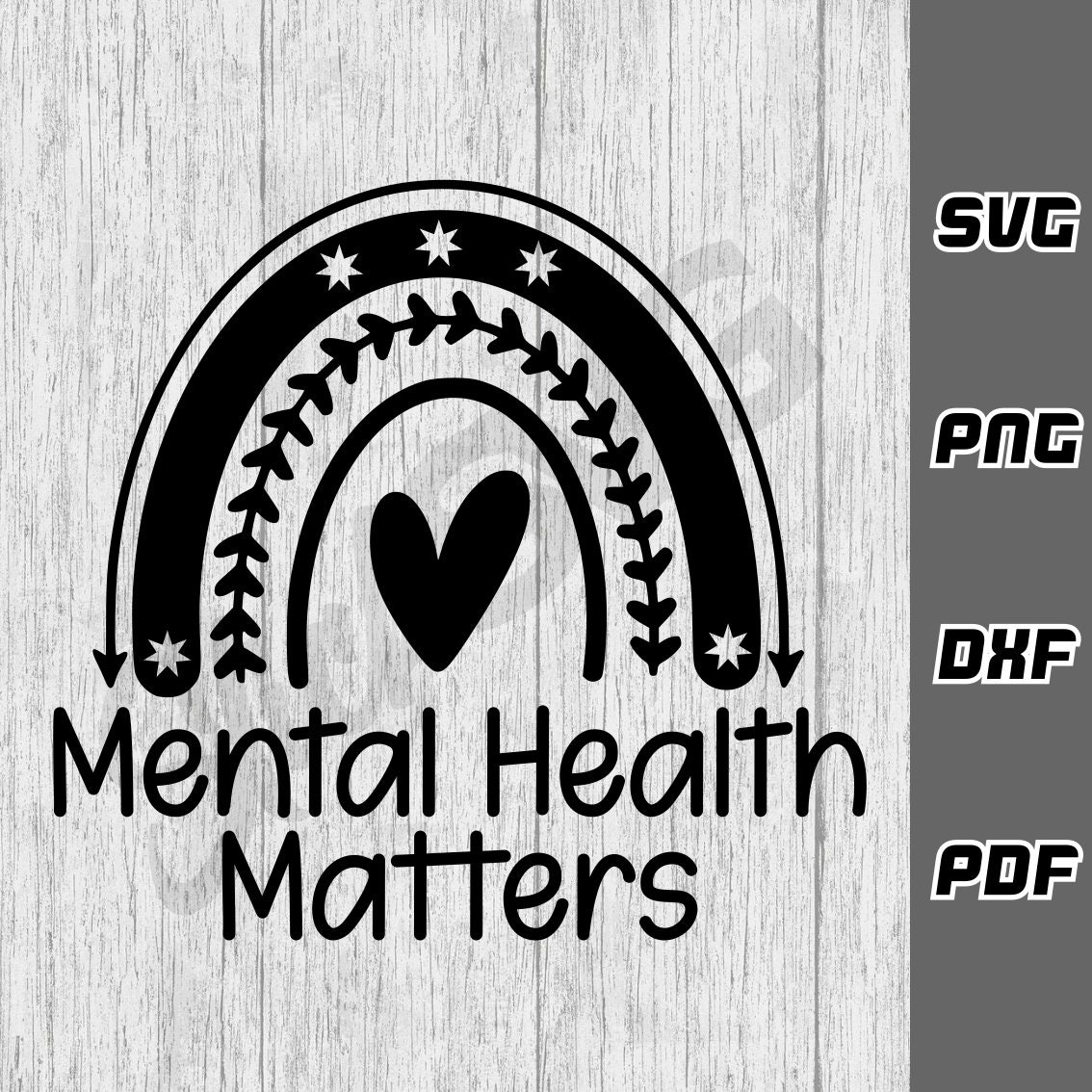 Mental Health Matters SVG - Png - Dxf - Pdf - Cricut Cut File - SVG ...