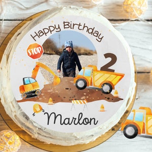 49 Pezzi Decorazione Torta Cantiere – Escavatori, Bulldozer, Segnali Stradali, Non Commestibile, Per Festa Bambini
