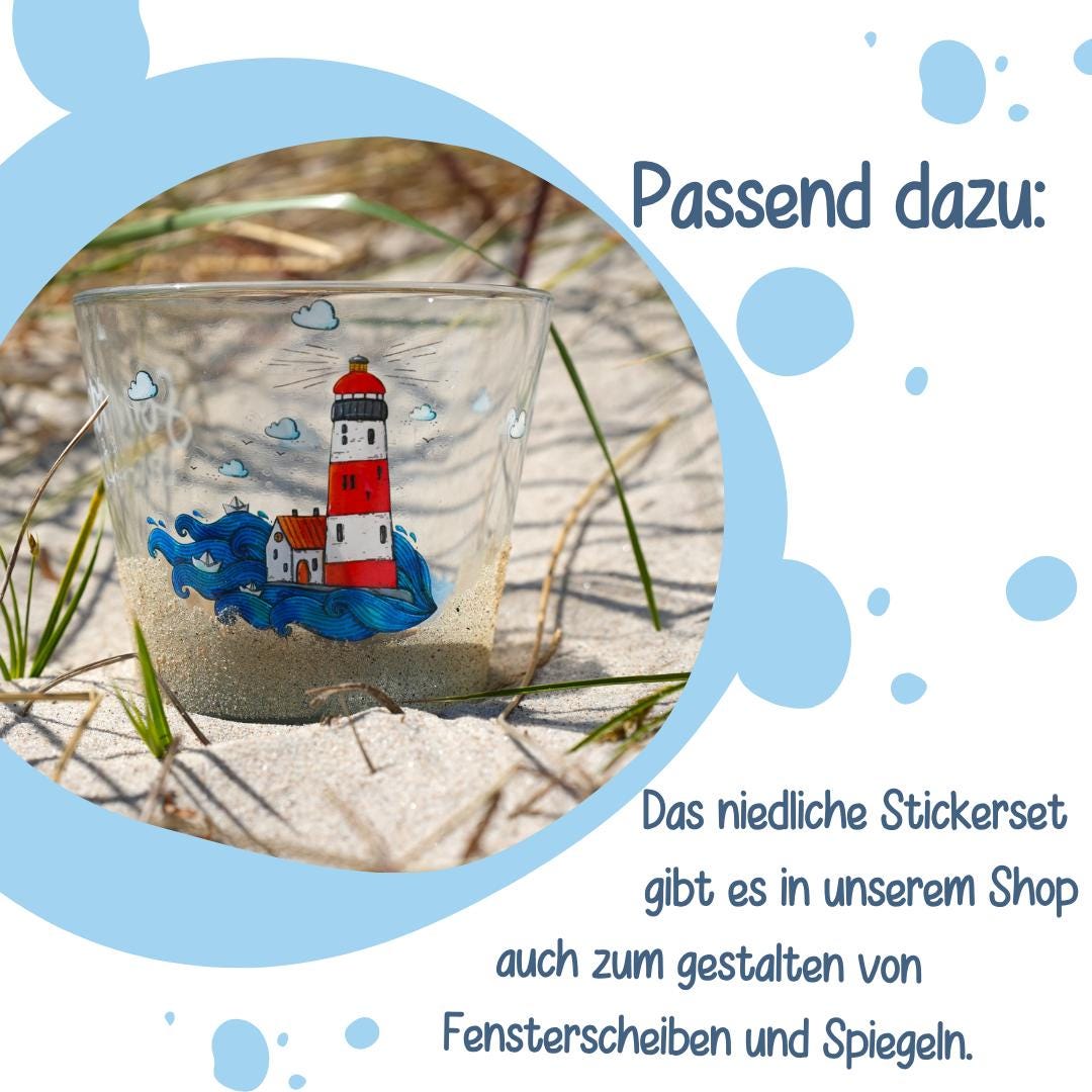 Fensterbild Leuchtturm Aus Vogtländischer Spitze – Maritimes Fensterdeko, 33x20 Cm, Wiederverwendbar