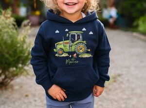 Sweat à Capuche Avec Fermeture éclair – Pour Enfants (filles/garçons) – Manches Longues, Deux Poches – En Coton/polyester – Printemps/hiver
