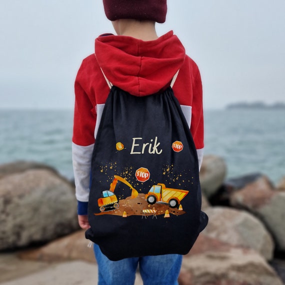 Bolsa deportiva bolsa de gimnasio con nombre personalizado dino