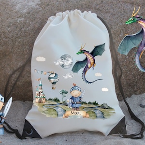 Sac de sport sac de sport avec nom personnalisé Dragon Knight Castle Dragon