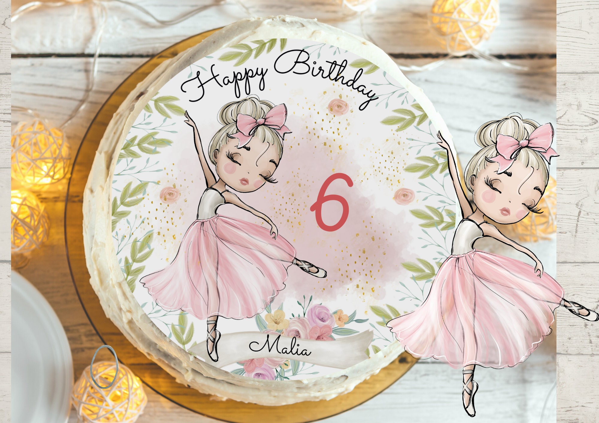 Ballerina Cupcake Topper – 9-teiliges Set Mit Feen-Motiven, Für Geburtstagstorten & Deko, Nicht Essbar