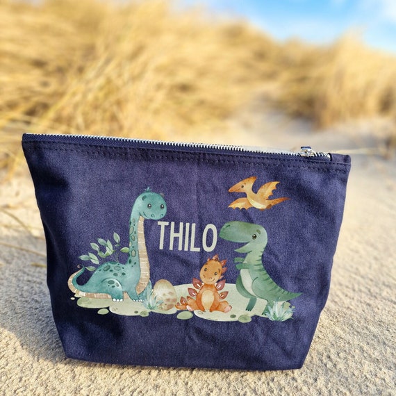Diaper Bag With Name Personalized Toiletry Bag Wash Bag Dino