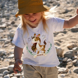 T-Shirt Birthday Shirt Personalized Birthday Child Boy Girl Horse Pony Rider Horsegirl