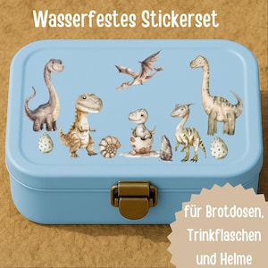Adesivi a forma di dinosauro per bambini – Impermeabili e lavabili in lavastoviglie – Adesivi per porta pranzo, bottiglia, bicicletta – Selezionabile in formato A6/A5/A4