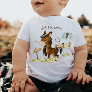 T-Shirt Birthday Shirt Personalized Birthday Child Boy Girl Horse Pony Rider