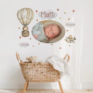 Wall tattoo mural wall sticker children&#39;s room wall decoration hot air balloon