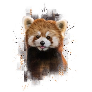 Cassoliv coupon fabric Panda Roux in Oeko-tex cotton poplin 129g/m2