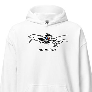 Sudadera unisex con capucha y diseño de jugador de cartas No Mercy / Sudadera con capucha para ganador de juegos de mesa