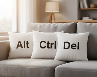 DEL Key Pillow – Delete Key Cushion for Programmers, Gamers & Tech Room Decor