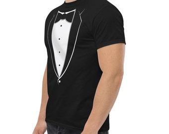 Tuxedo T-shirt | James Bond Costume | Suit T-shirt | Tie Tee | Funny Custome T-shirt