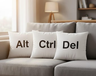 CTRL Key Pillow – Programmer Throw Cushion for Tech Lovers, Gamer & Developer Desk Decor