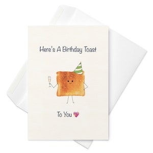 Here is a Birthday Toast to you | Birthday Card | Happy Birthday | Funny Birthday Card