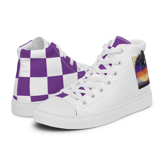 Alice Dames hoge top canvas schoenen | Etsy Nederland