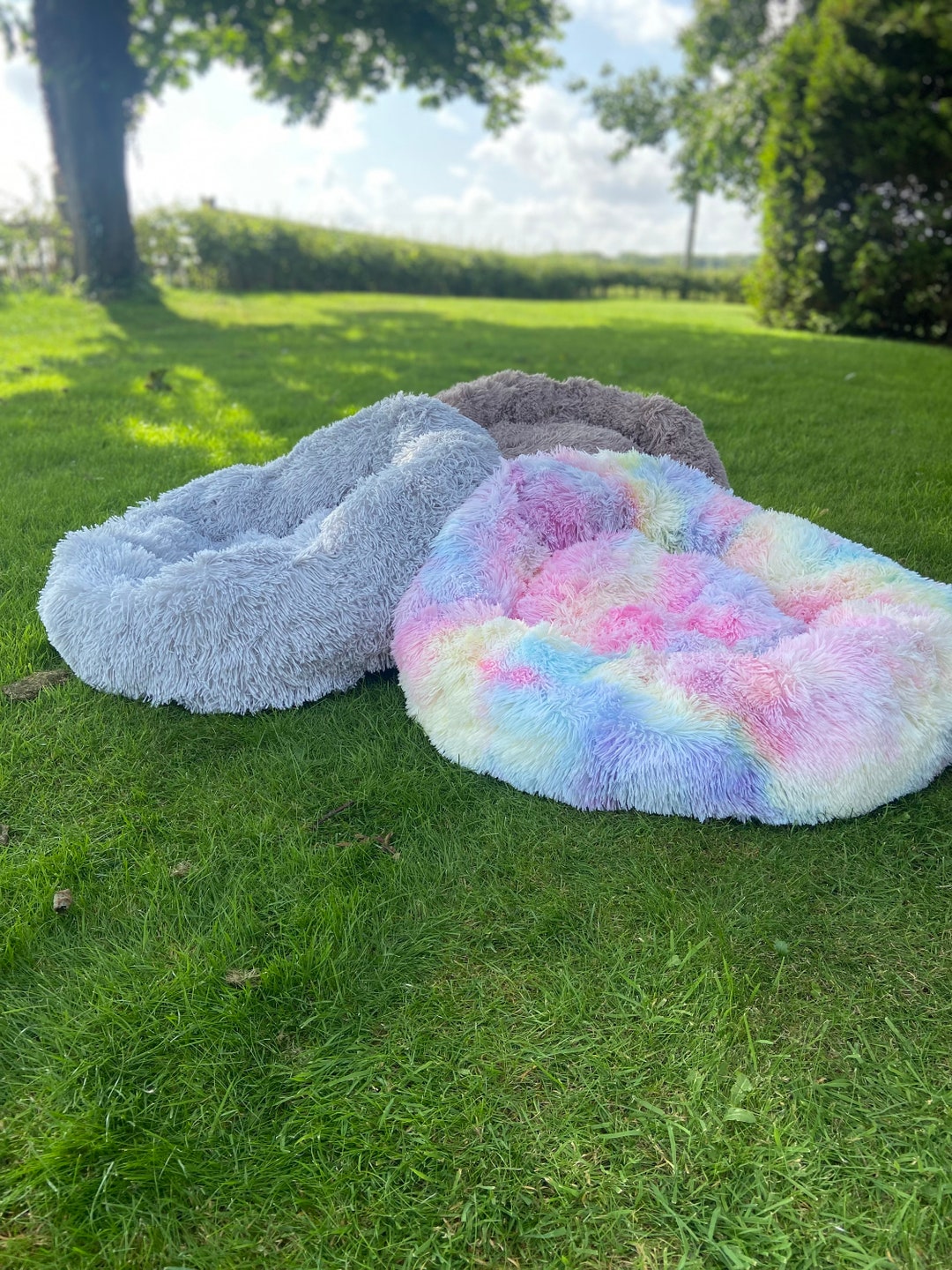 Fluffy Nesting/donut Dog Puppy Bed 80cm Etsy UK
