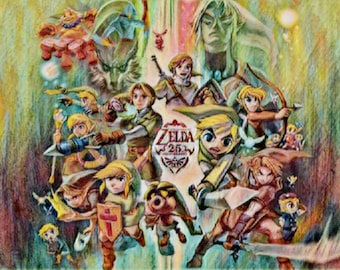 160 Legend of Zelda JUMBO 100+ Coloring Book Pages Collection - Instant Digital Download - High QUALITY & High RESOLUTION