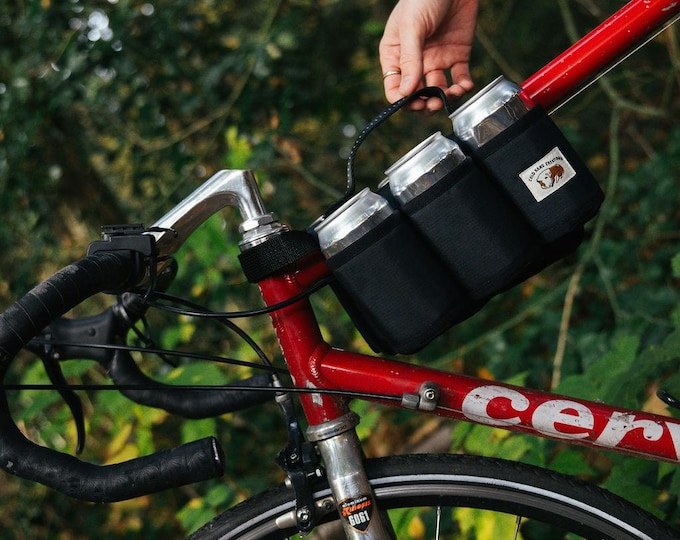Bike Six Pack Carrier | Handmade Bicycle Beer Caddy | Gift for Cyclists | Father's Day Gift