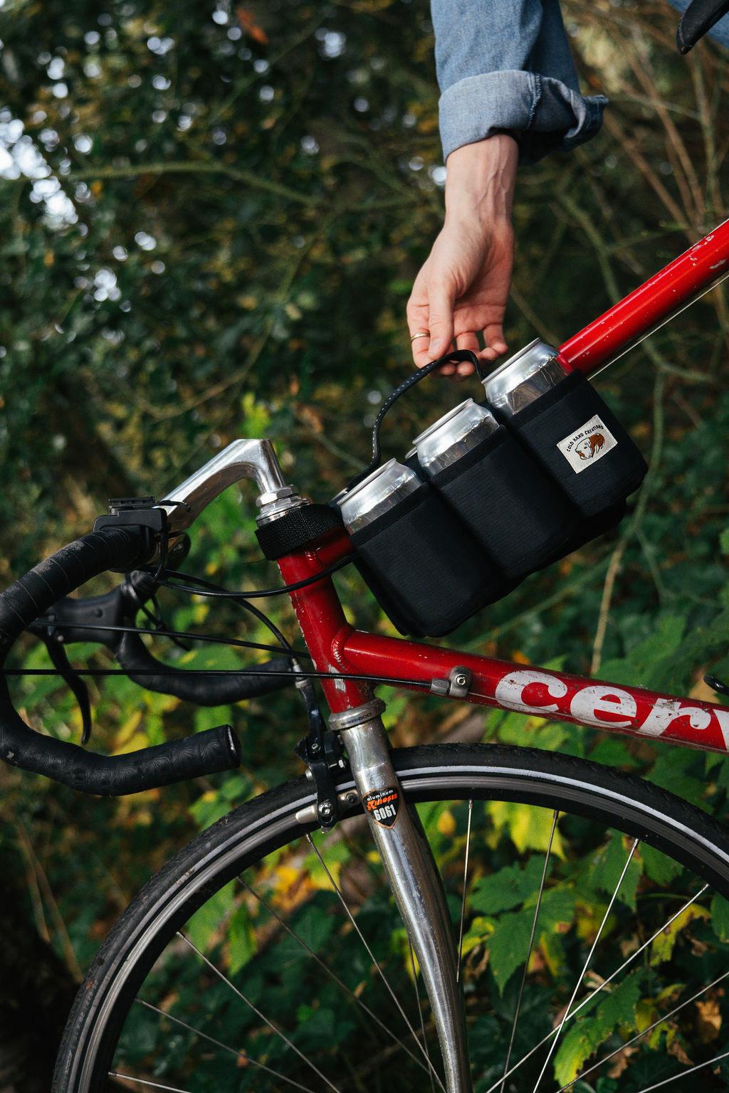 アクセサリー for professional bicycle rider Bike Six Pack Carrier | Handmade Bicycle Beer Caddy | Gift for