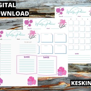 Daily, Weekly, Monthly Planner, Printable Planner, Planner set, Instant Download, Letter size