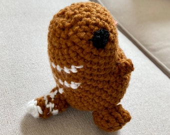 T-Rex Crochet Plush, trex plush, dinosaur stuffie, stuffed animal,