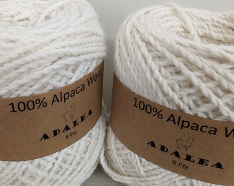 100% Alpaca Wool Yarn - Pure - Natural Fibre Yarn Wool